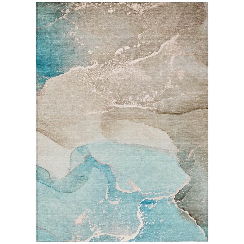 Addison Rugs Chantille ACN517 Teal 2 ft. 6 in. x 3 ft. 10 in. Machine Washable Indoor/Outdoor Geometric Area Rug ACN517TE30X46