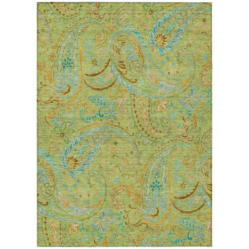 Addison Rugs Chantille ACN533 Aloe 2 ft. 6 in. x 3 ft. 10 in. Machine Washable Indoor/Outdoor Geometric Area Rug ACN533AL30X46