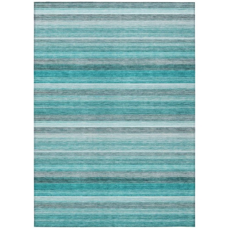 Addison Rugs Chantille ACN535 Teal 5 ft. x 7 ft. 6 in. Machine Washable Indoor/Outdoor Geometric Area Rug ACN535TE5X8