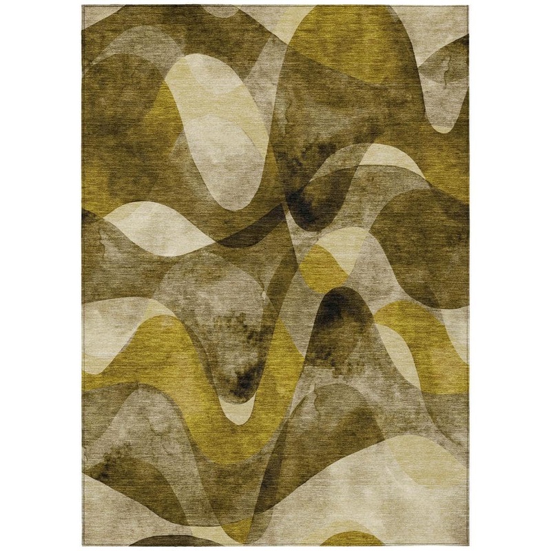 Addison Rugs Chantille ACN536 Coffee 3 ft. x 5 ft. Machine Washable Indoor/Outdoor Geometric Area Rug ACN536CF3X5