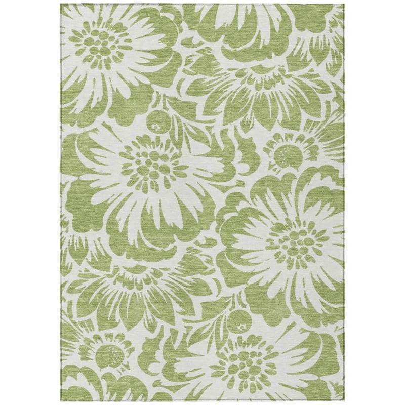 Addison Rugs Chantille ACN551 Aloe 10 ft. x 14 ft. Machine Washable Indoor/Outdoor Geometric Area Rug ACN551AL10X14
