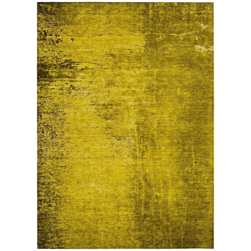 Addison Rugs Chantille ACN554 Gold 10 ft. x 14 ft. Machine Washable Indoor/Outdoor Geometric Area Rug ACN554GO10X14