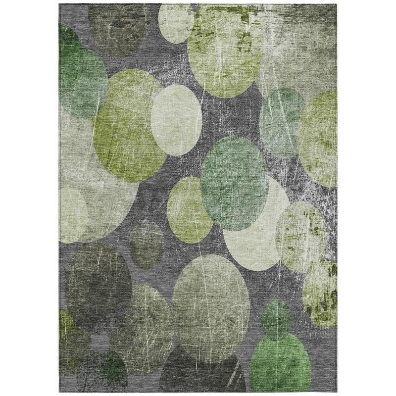 Addison Rugs Chantille ACN556 Green 3 ft. x 5 ft. Machine Washable Indoor/Outdoor Geometric Area Rug ACN556GE3X5