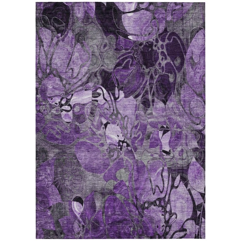 Addison Rugs Chantille ACN558 Purple 3 ft. x 5 ft. Machine Washable Indoor/Outdoor Geometric Area Rug ACN558PP3X5