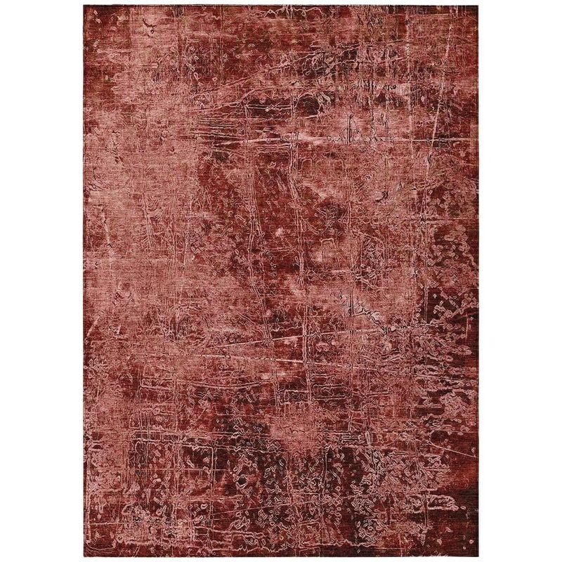 Addison Rugs Chantille ACN559 Merlot 9 ft. x 12 ft. Machine Washable Indoor/Outdoor Geometric Area Rug ACN559MM9X12