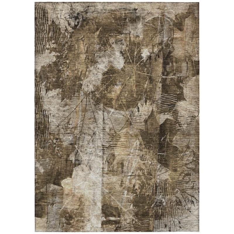 Addison Rugs Chantille ACN560 Taupe 5 ft. x 7 ft. 6 in. Machine Washable Indoor/Outdoor Geometric Area Rug ACN560TP5X8