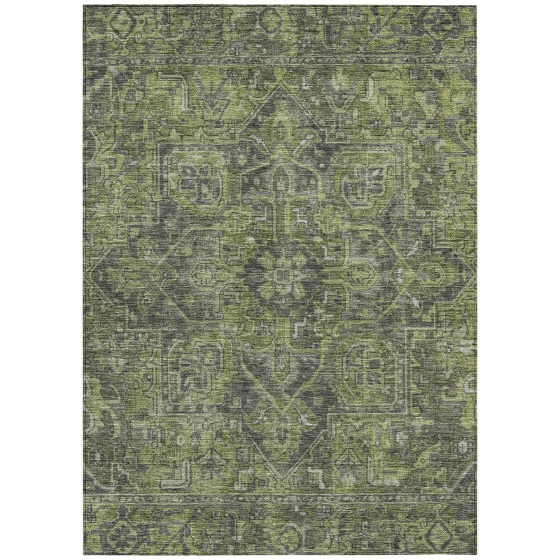 Addison Rugs Chantille ACN571 Green 5 ft. x 7 ft. 6 in. Machine Washable Indoor/Outdoor Geometric Area Rug ACN571GE5X8