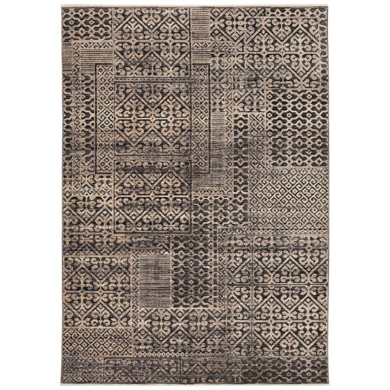 Addison Rugs Odessa Geometric Gray 5 ft. x 7 ft. 6 in. Area Rug OD3FL5X8