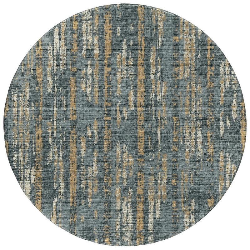 Addison Rugs Rylee Granite 8 ft. x 8 ft. Geometric Indoor/Outdoor Area Rug ARY36GR8RO