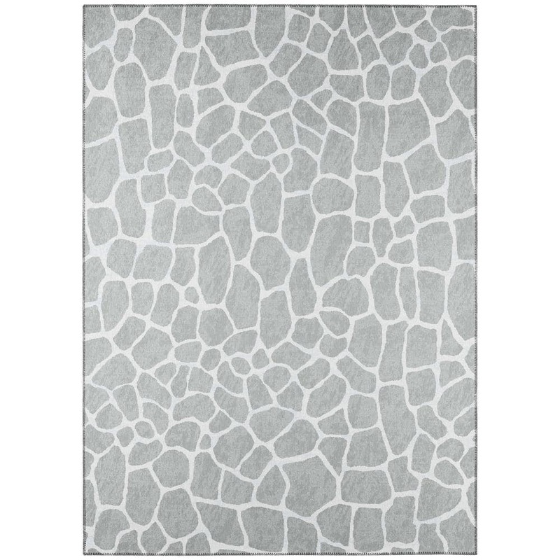 Addison Rugs Safari Grey 5 ft. x 7 ft. 6 in. Indoor/Outdoor Washable Indoor/Outdoor Washable Rug ASF34GR5X8