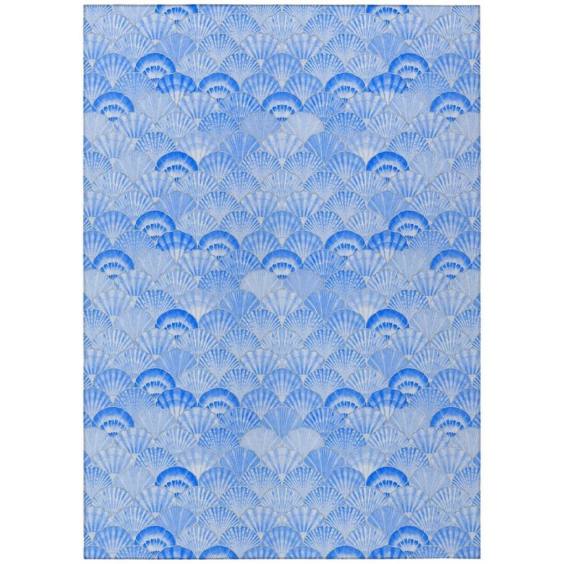 Addison Rugs Surfside 8 ft. x 10 ft. Blue Geometric Indoor/Outdoor Area Rug ASR32BL8X10