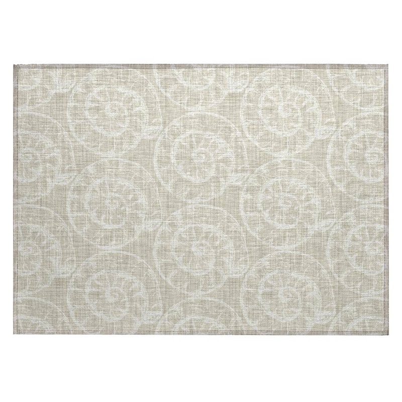 Addison Rugs Surfside Beige 1 ft. 8 in. x 2 ft. 6 in. Geometric Indoor/Outdoor Area Rug ASR41BE20X30