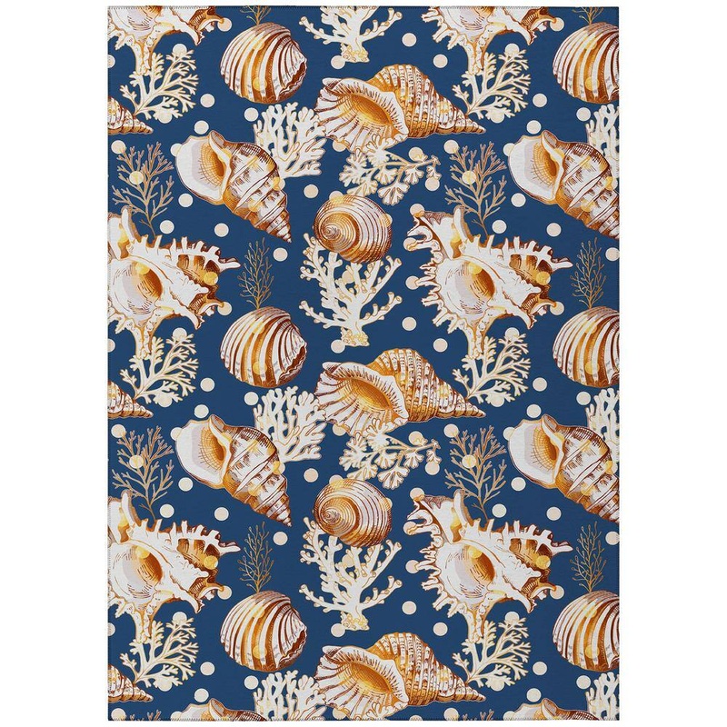 Addison Rugs Surfside Blue 3 ft. x 5 ft. Geometric Indoor/Outdoor Area Rug ASR36BL3X5