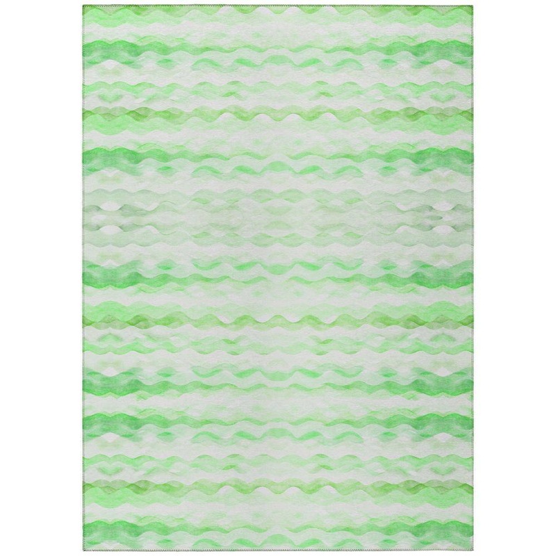 Addison Rugs Surfside Green 3 ft. x 5 ft. Geometric Indoor/Outdoor Area Rug ASR46GN3X5