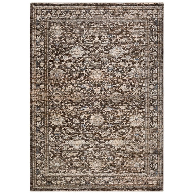 Addison Rugs Yarra 3 ft. x 5 ft. Brown Vintage Rug YA1FU3X5