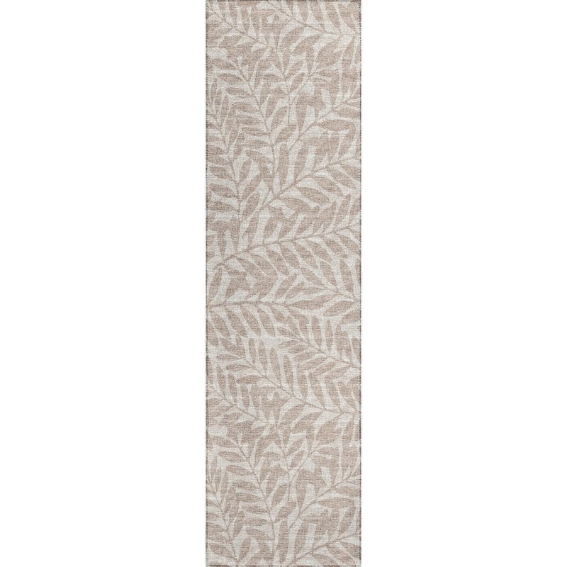 Addison Rugs Yuma Beige 2 ft. 3 in. x 7 ft. 6 in. Geometric Indoor/Outdoor Washable Area Rug AYU35TA2X8