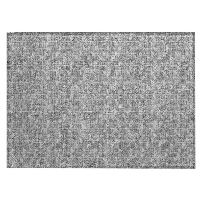 Addison Rugs Chantille ACN514 Gray 1 ft. 8 in. x 2 ft. 6 in. Machine Washable Indoor/Outdoor Geometric Area Rug ACN514GY20X30