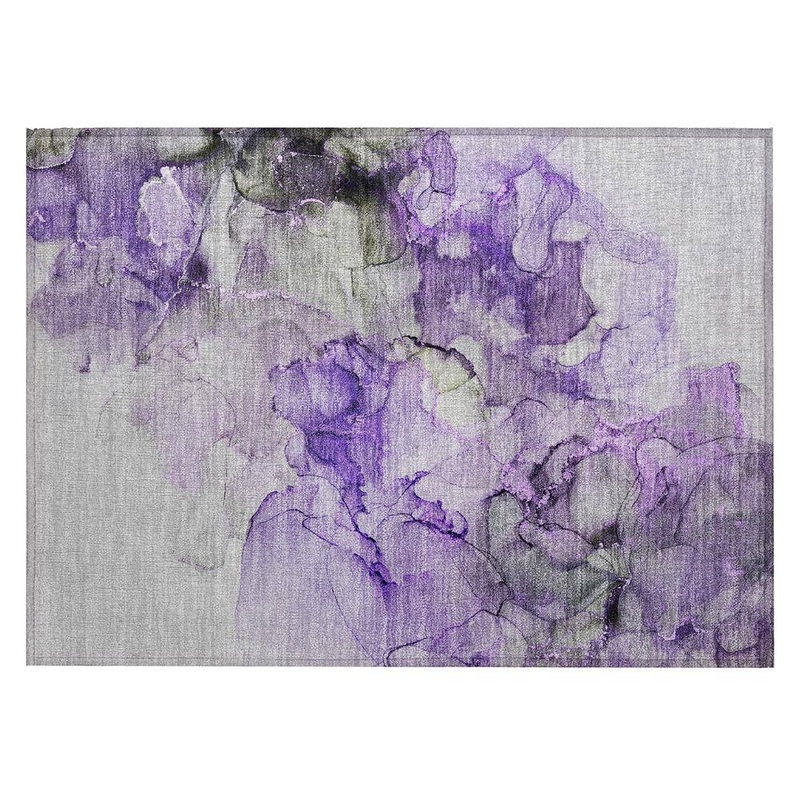Addison Rugs Chantille ACN520 Purple 1 ft. 8 in. x 2 ft. 6 in. Machine Washable Indoor/Outdoor Geometric Area Rug ACN520PP20X30