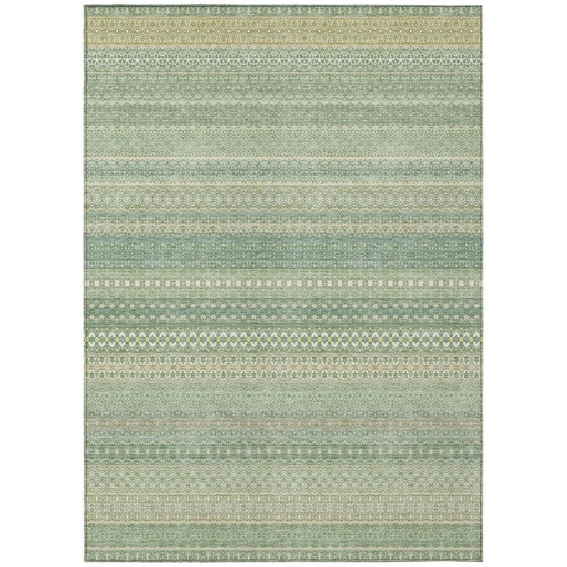 Addison Rugs Chantille ACN527 Aloe 8 ft. x 10 ft. Machine Washable Indoor/Outdoor Geometric Area Rug ACN527AL8X10