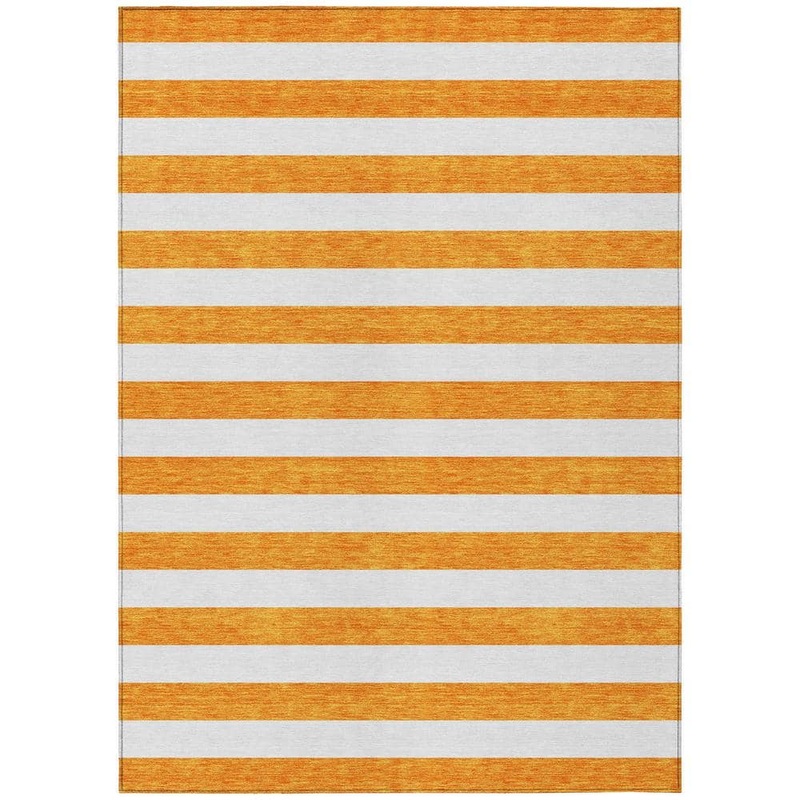 Addison Rugs Chantille ACN528 Orange 9 ft. x 12 ft. Machine Washable Indoor/Outdoor Geometric Area Rug ACN528OR9X12