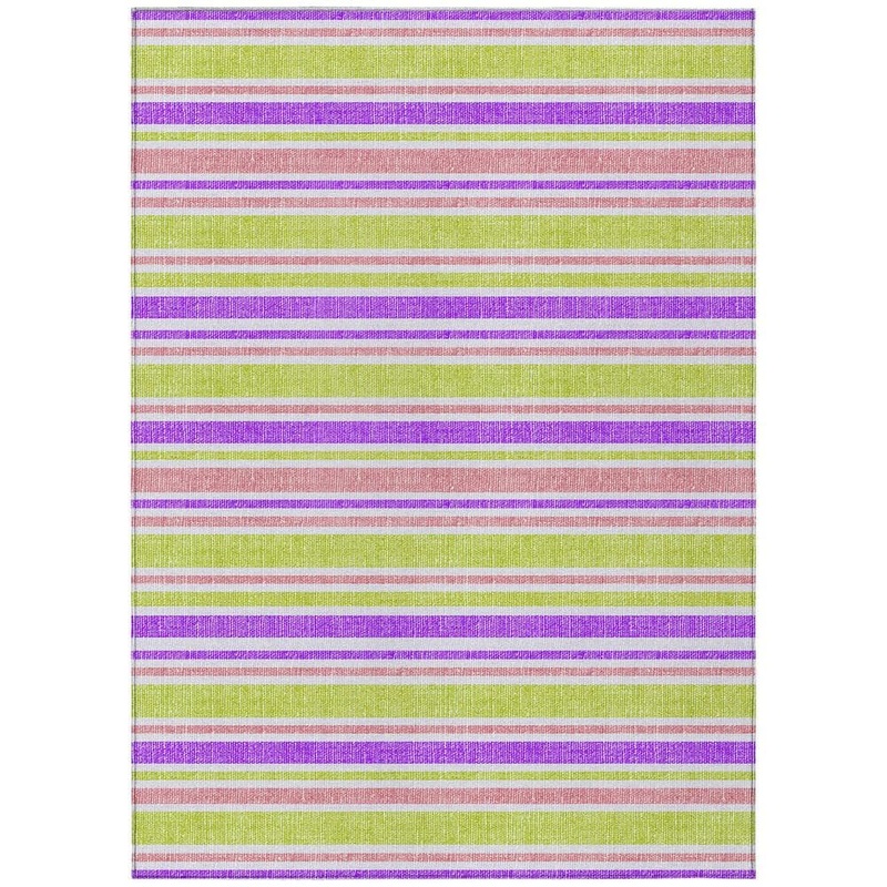 Addison Rugs Chantille ACN531 Purple 5 ft. x 7 ft. 6 in. Machine Washable Indoor/Outdoor Geometric Area Rug ACN531PP5X8
