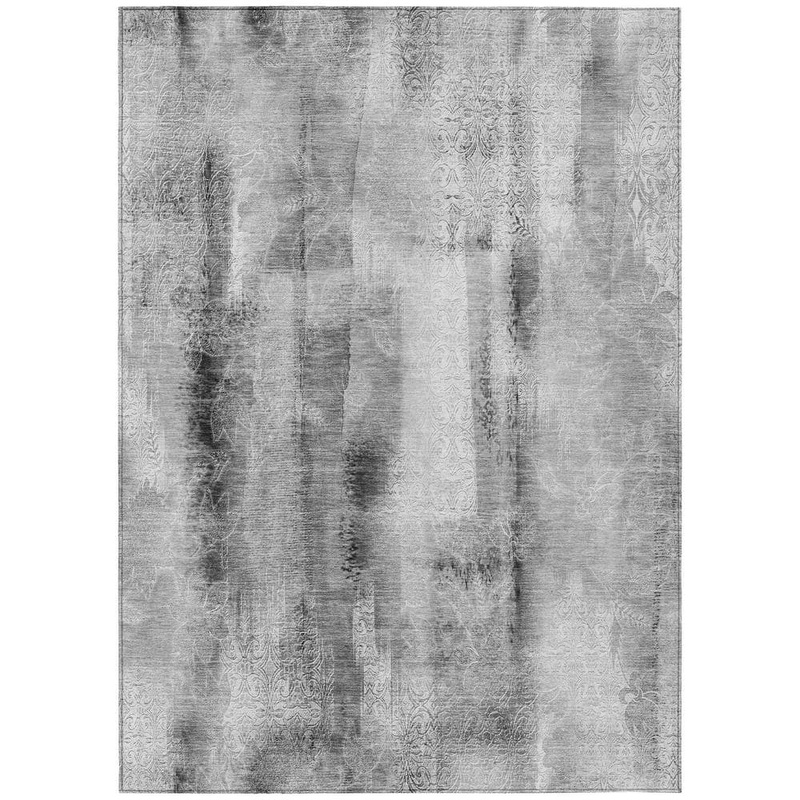 Addison Rugs Chantille ACN537 Gray 5 ft. x 7 ft. 6 in. Machine Washable Indoor/Outdoor Geometric Area Rug ACN537GY5X8