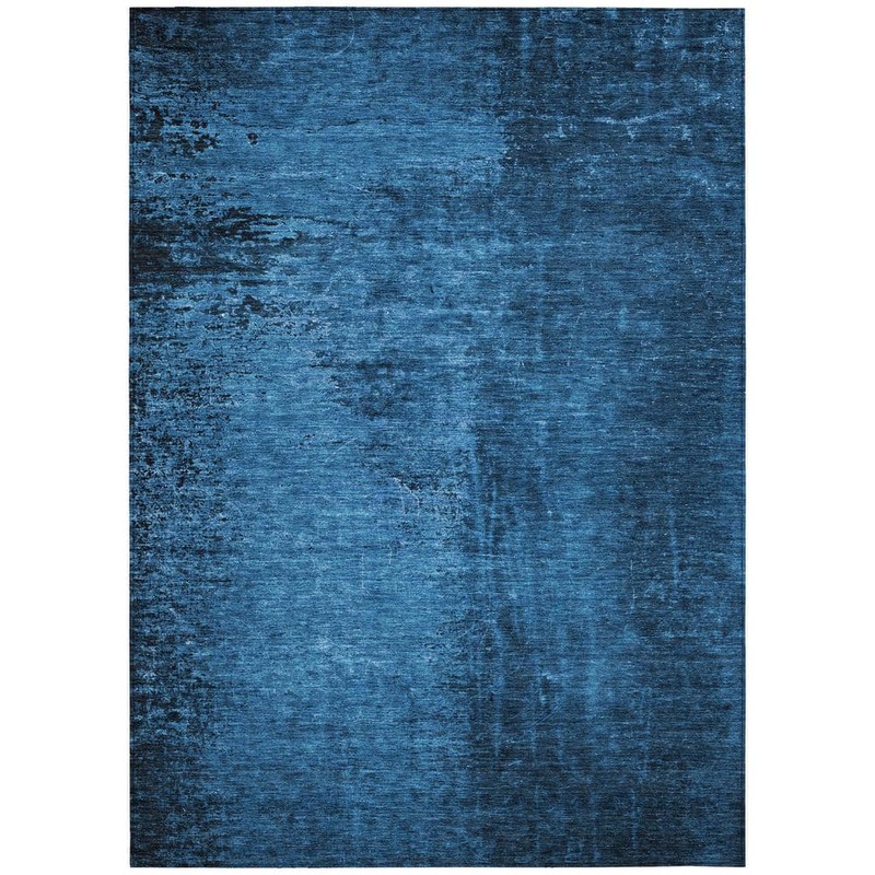 Addison Rugs Chantille ACN554 Navy 5 ft. x 7 ft. 6 in. Machine Washable Indoor/Outdoor Geometric Area Rug ACN554NA5X8