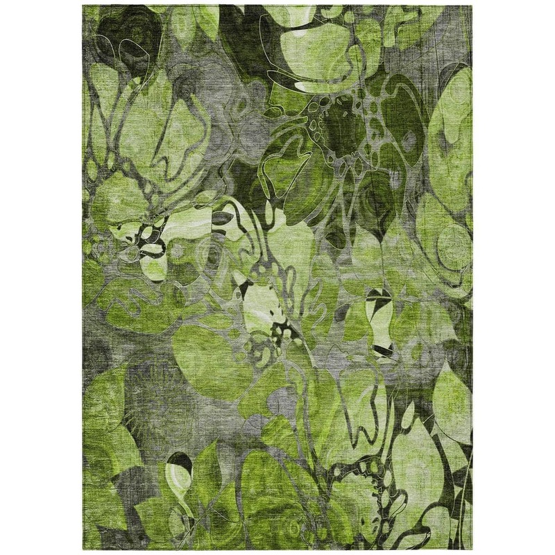 Addison Rugs Chantille ACN558 Fern 3 ft. x 5 ft. Machine Washable Indoor/Outdoor Geometric Area Rug ACN558FE3X5