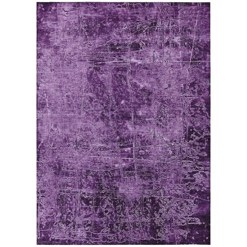 Addison Rugs Chantille ACN559 Purple 2 ft. 6 in. x 3 ft. 10 in. Machine Washable Indoor/Outdoor Geometric Area Rug ACN559PP30X46