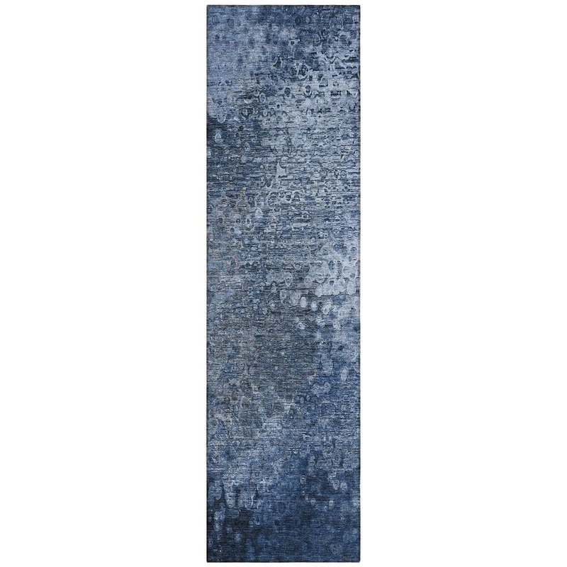 Addison Rugs Chantille ACN565 Blue 2 ft. 3 in. x 7 ft. 6 in. Machine Washable Indoor/Outdoor Geometric Runner Rug ACN565BU2X8