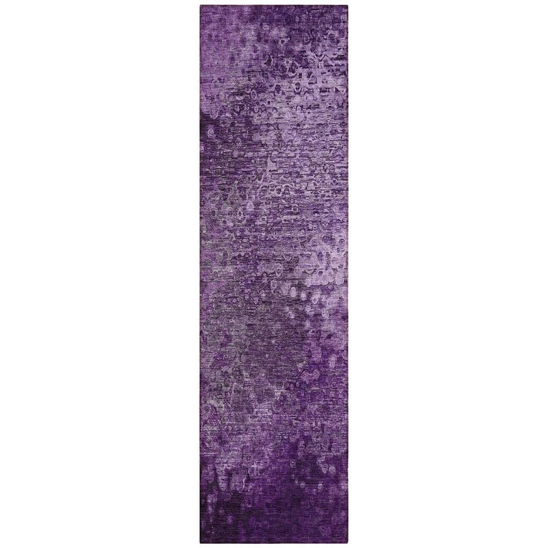 Addison Rugs Chantille ACN565 Purple 2 ft. 3 in. x 7 ft. 6 in. Machine Washable Indoor/Outdoor Geometric Runner Rug ACN565PP2X8