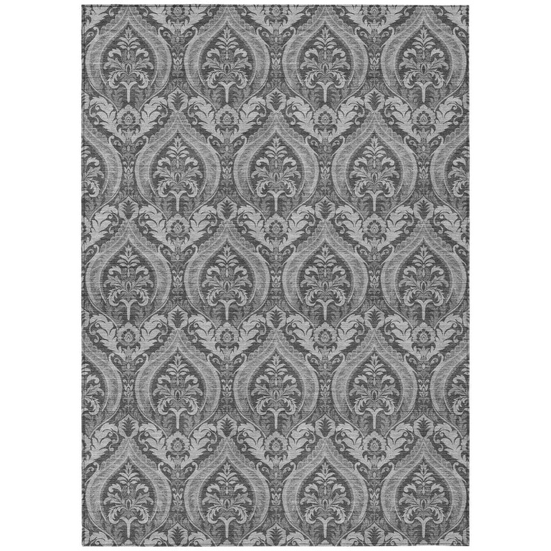 Addison Rugs Chantille ACN572 Gray 3 ft. x 5 ft. Machine Washable Indoor/Outdoor Geometric Area Rug ACN572GY3X5