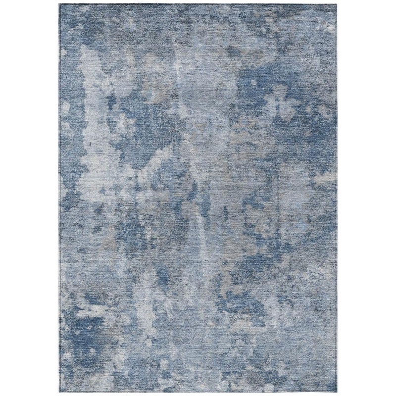 Addison Rugs Chantille ACN573 Blue 9 ft. x 12 ft. Machine Washable Indoor/Outdoor Geometric Area Rug ACN573BU9X12