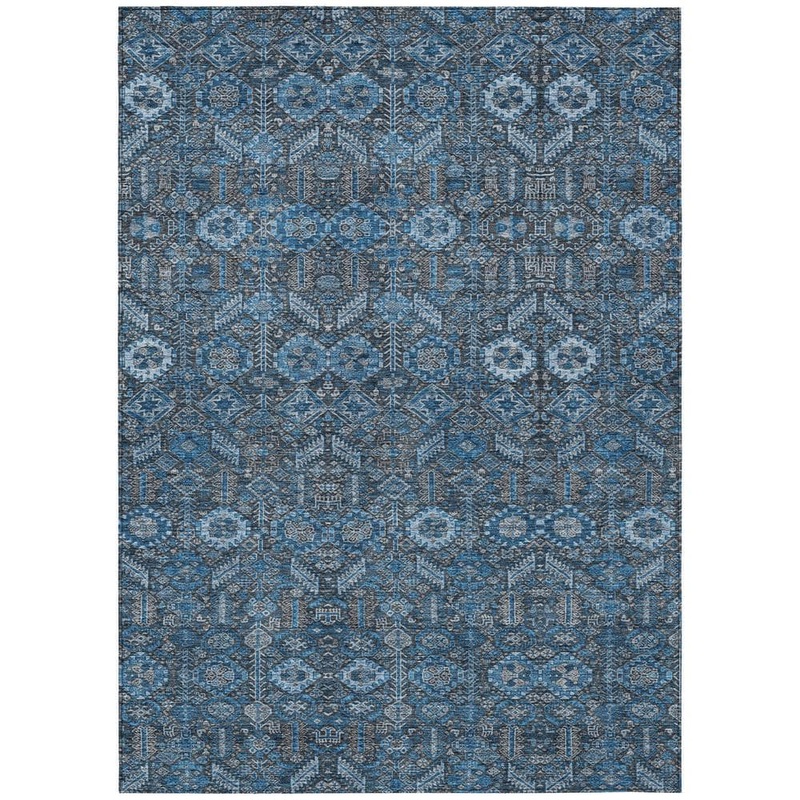 Addison Rugs Chantille ACN574 Blue 10 ft. x 14 ft. Machine Washable Indoor/Outdoor Geometric Area Rug ACN574BU10X14