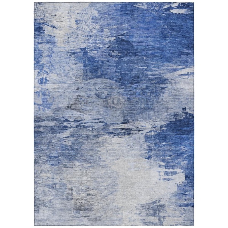 Addison Rugs Chantille ACN595 Blue 5 ft. x 7 ft. 6 in. Machine Washable Indoor/Outdoor Geometric Area Rug ACN595BU5X8