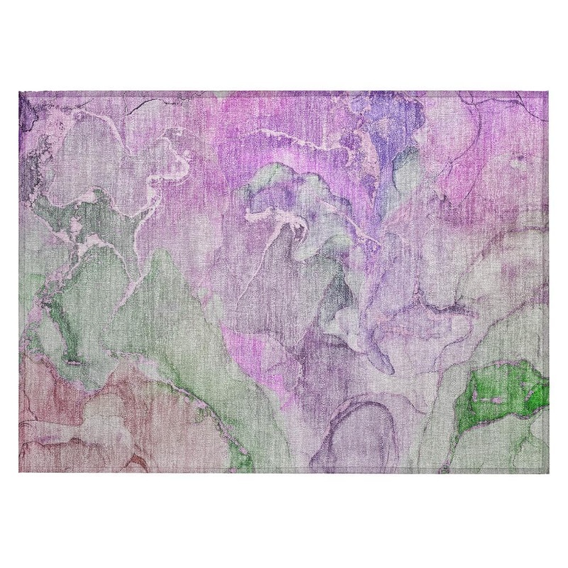 Addison Rugs Purple 1 ft. 8 in. x 2 ft. 6 in. Chantille Machine Washable Indoor/Outdoor Geometric ACN500 Area Rug ACN500PP20X30