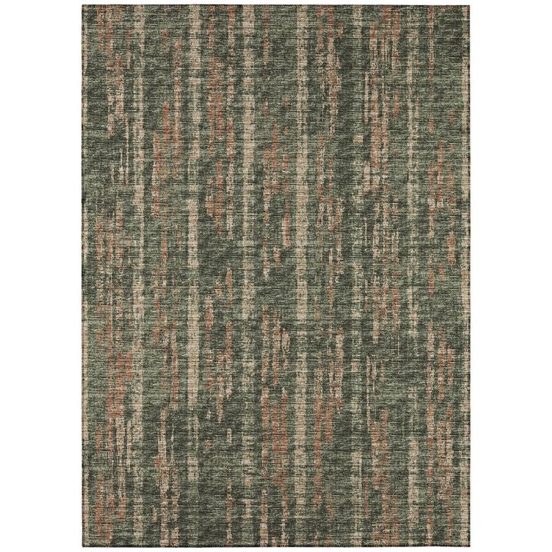 Addison Rugs Rylee Green 10 ft. x 14 ft. Geometric Indoor/Outdoor Area Rug ARY36GN10X14