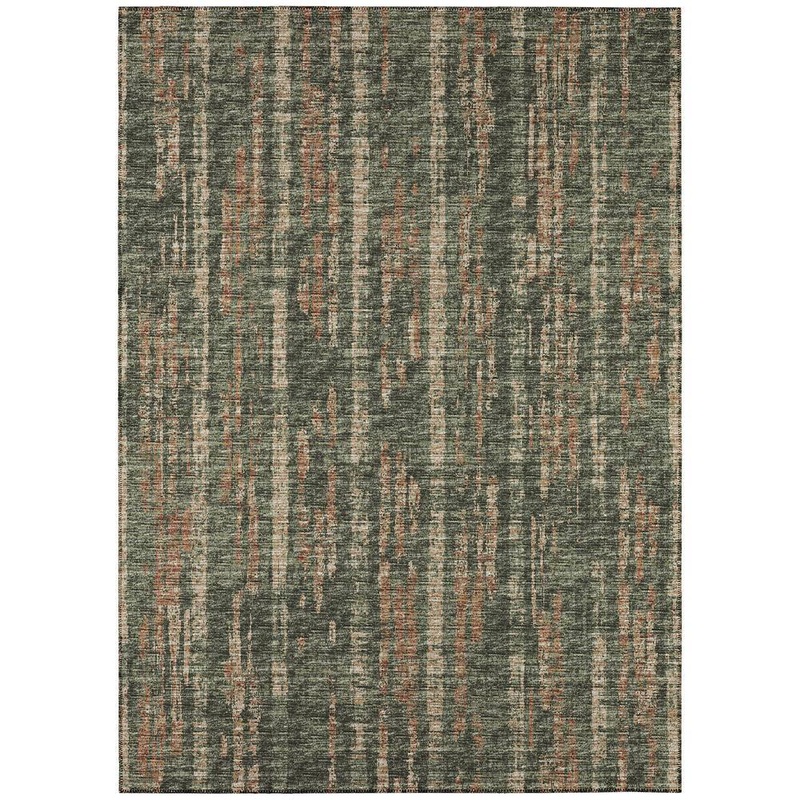 Addison Rugs Rylee Green 9 ft. x 12 ft. Geometric Indoor/Outdoor Area Rug ARY36GN9X12