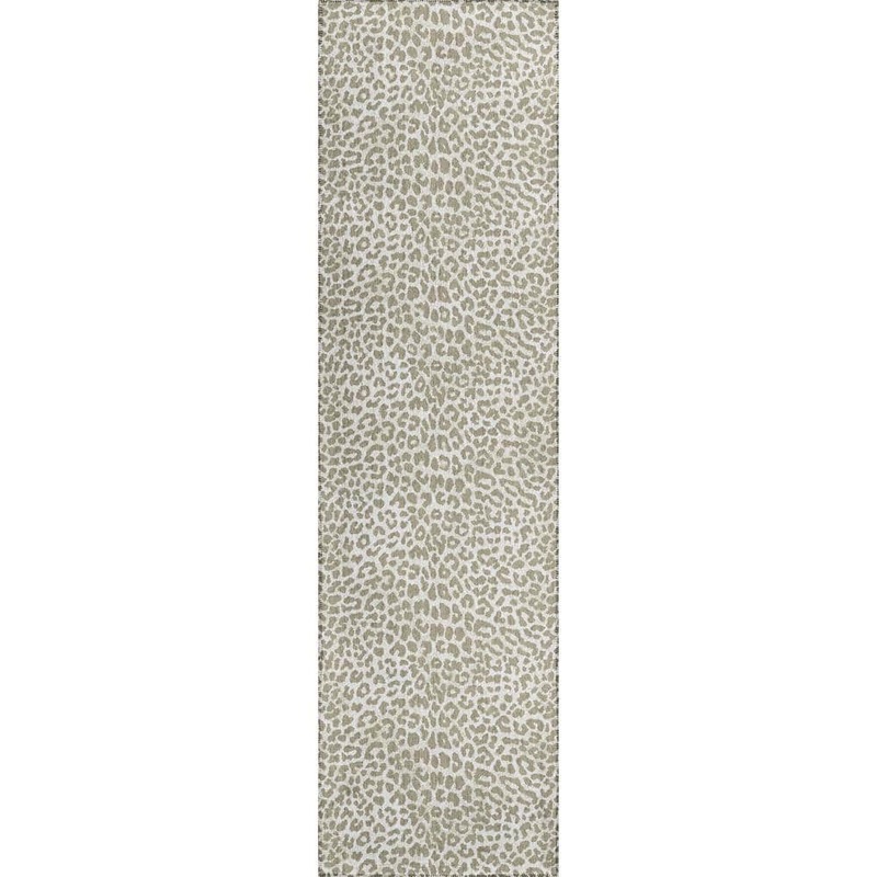 Addison Rugs Safari Beige 2 ft. 3 in. x 7 ft. 6 in. Indoor/Outdoor Washable Indoor/Outdoor Washable Rug ASF32TA2X8