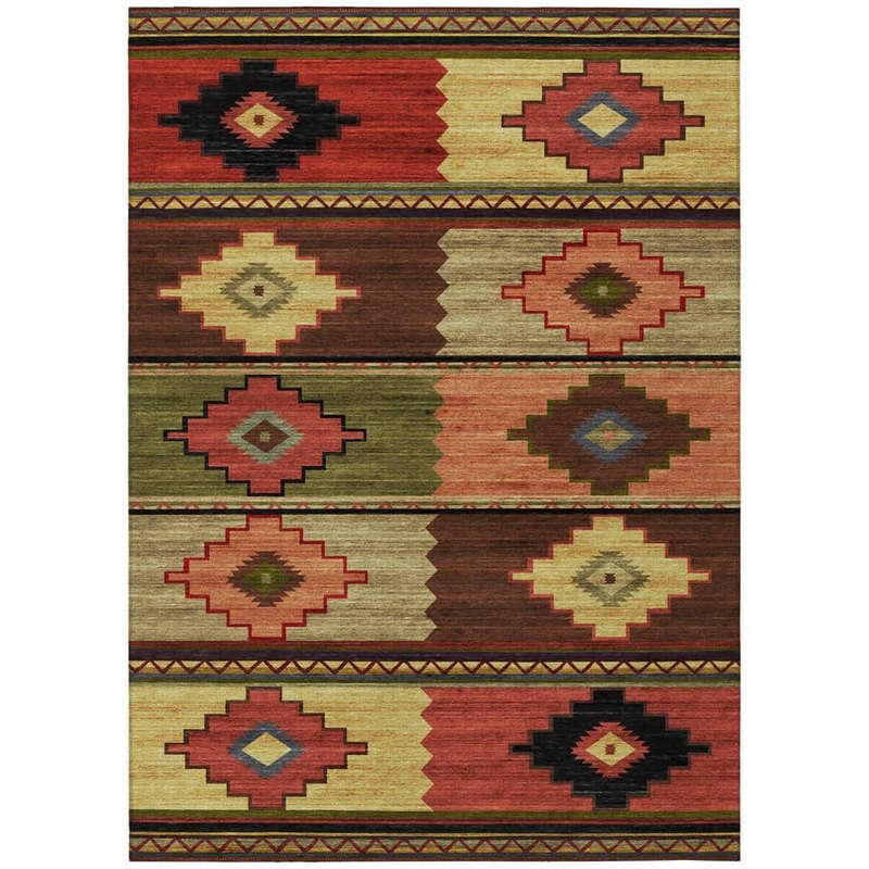 Addison Rugs Sonora Brown 10 ft. x 14 ft. Geometric Indoor/Outdoor Area Rug ASO31PA10X14