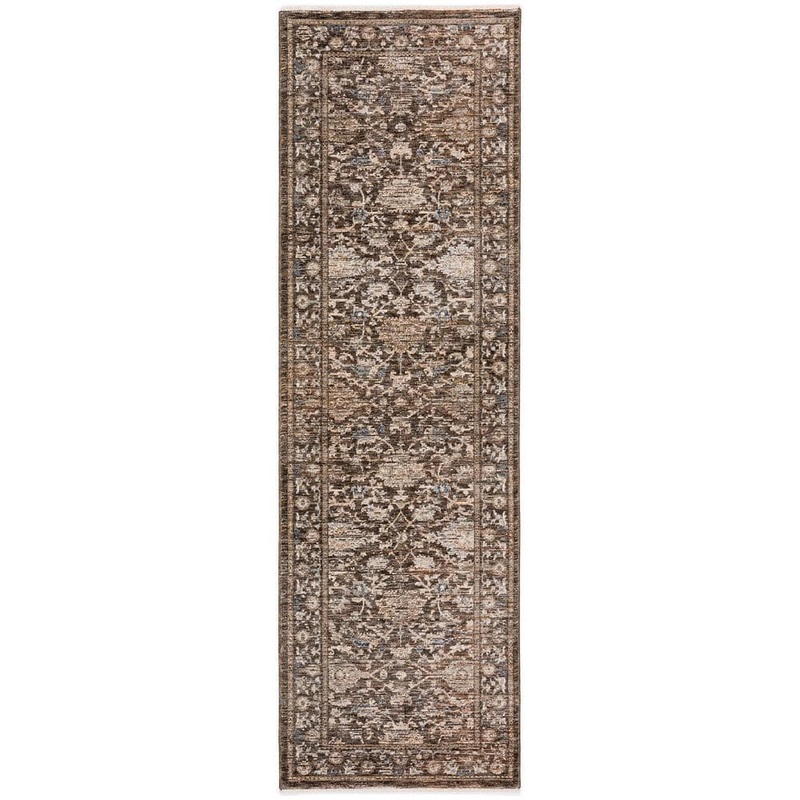 Addison Rugs Yarra  2 ft. 3 in. x 7 ft. 10 in. Brown Vintage Runner Rug YA1FU2X8