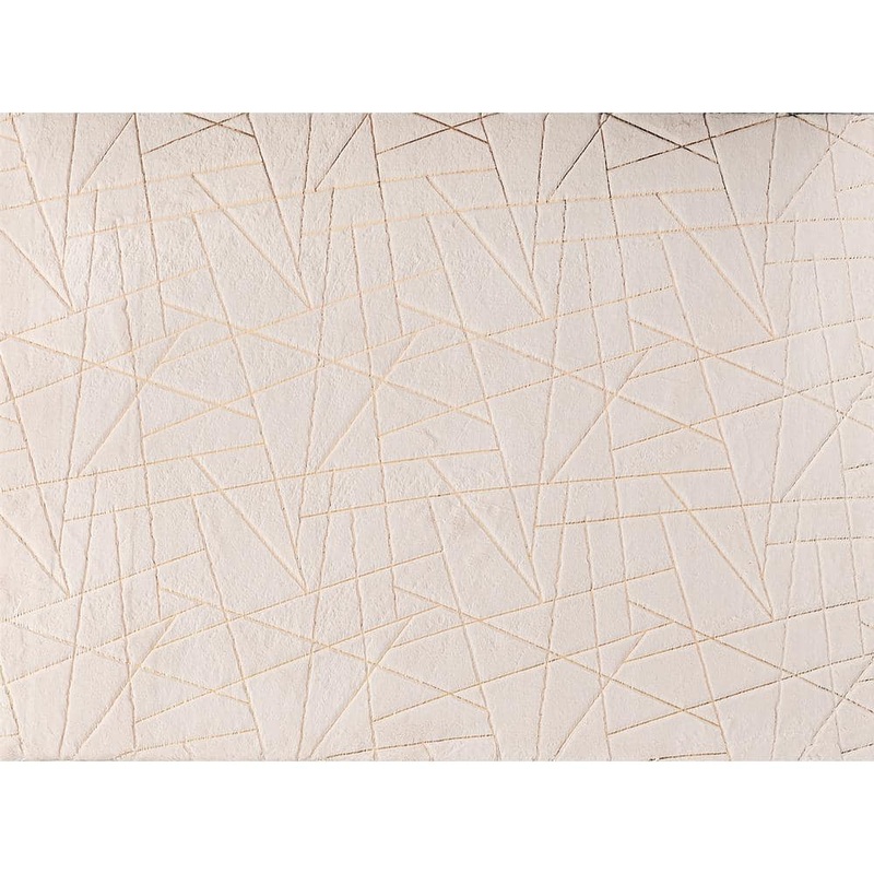 Amazing Rugs Lily Luxury Geometric Gilded Beige 3 ft. x 5 ft. Area Rug RSRGLDGEOBG-35
