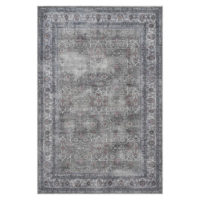 Amer Rugs Alaska Green/Gray 9 ft. x 12 ft. Medallion Area Rug ALA692119