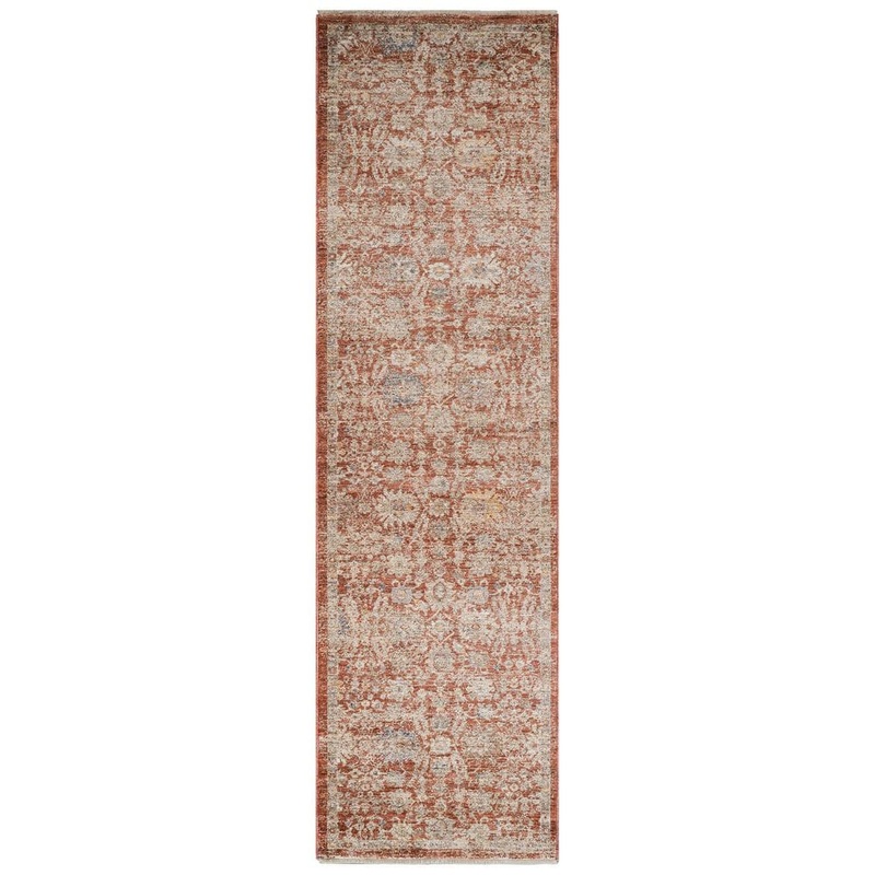 Amer Rugs Albany Pink 3 ft. x 10 ft.  Oriental Runner Rug ALB52610