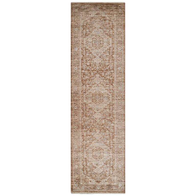 Amer Rugs Albany Sand 3 ft. x 6 ft.   Oriental Runner Rug ALB42606