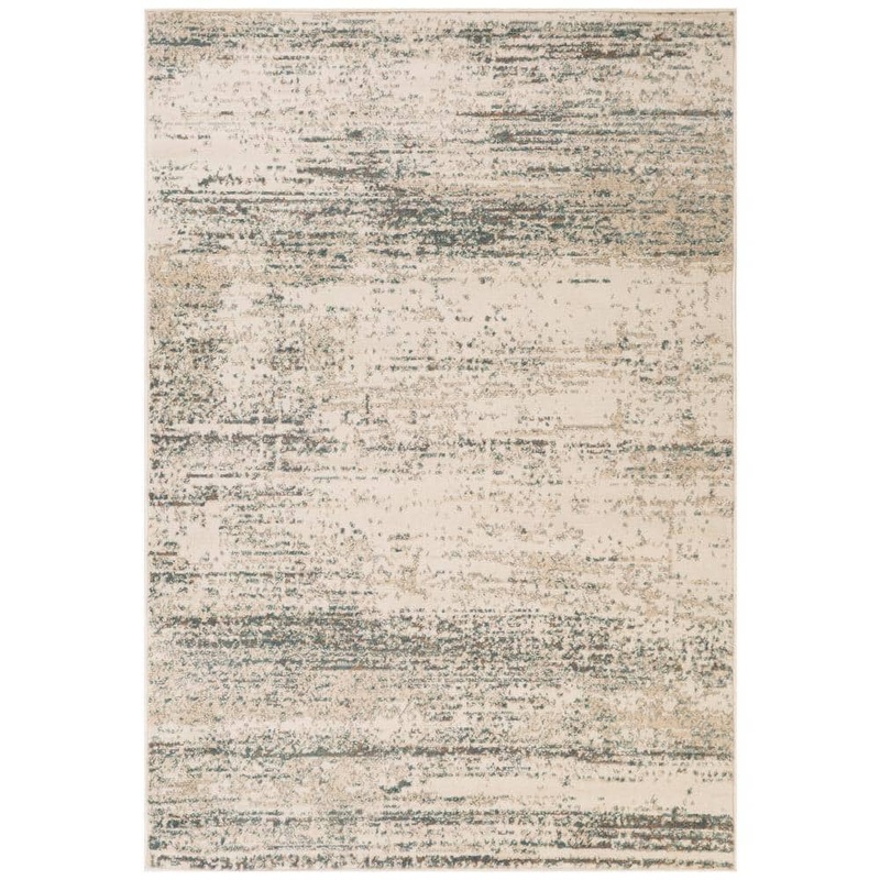 Amer Rugs Alpine 10 x 14 Ivory Striped Pattern Area Rug for High Traffic Living Room Dining Room Bedroom ALP10106139