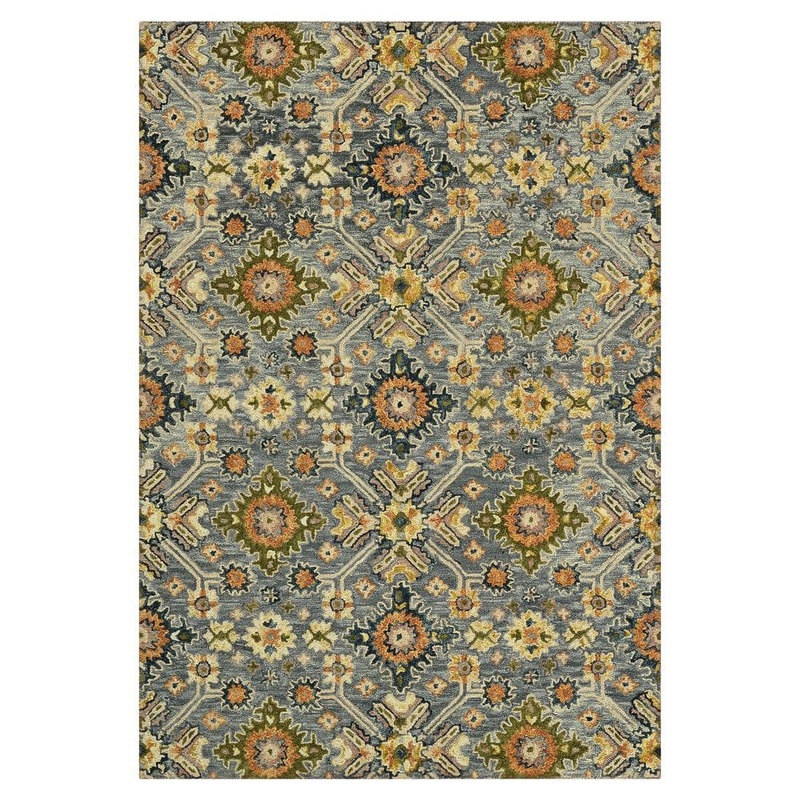 Amer Rugs Jackson 4 x 6 Gray Traditional Pattern Area Rug for High Traffic Living Room Dining Room Bedroom JAC53656