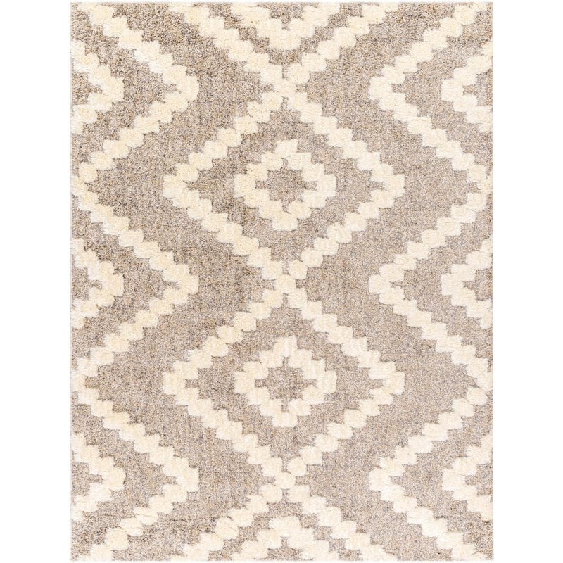Artistic Weavers Florida Taupe/Cream 7 ft. x 9 ft. Diamond Indoor Area Rug FLD2305-679