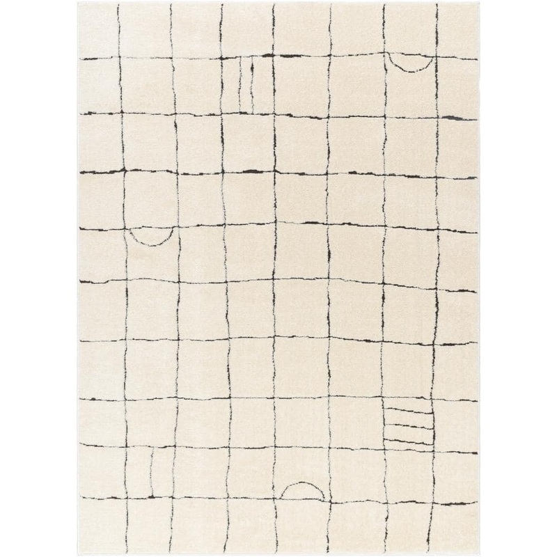 Artistic Weavers Freud Charcoal/Cream 7 ft. x 9 ft. Geometric Indoor Area Rug FEU2312-679