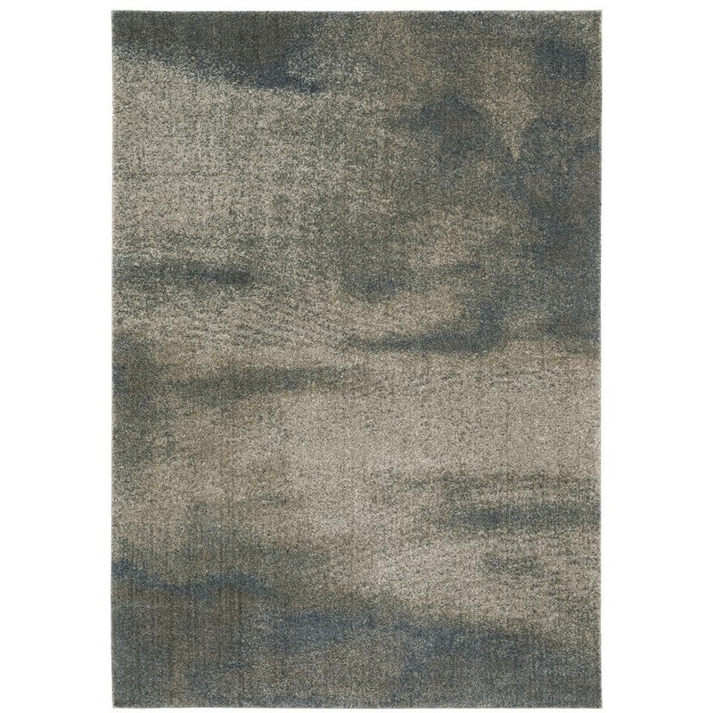 AVERLEY HOME Apex Beige Doormat 3 ft. x 5 ft. Distressed Ombre Abstract Polyester Indoor Area Rug 710008